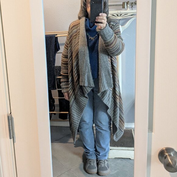 i Jeans by Buffalo Womens Statement Cardigan Size Medium Long Sleeve Heavy Cozy - Picture 6 of 14